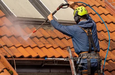 Démoussage et hydrofuge de toiture à Coucouron